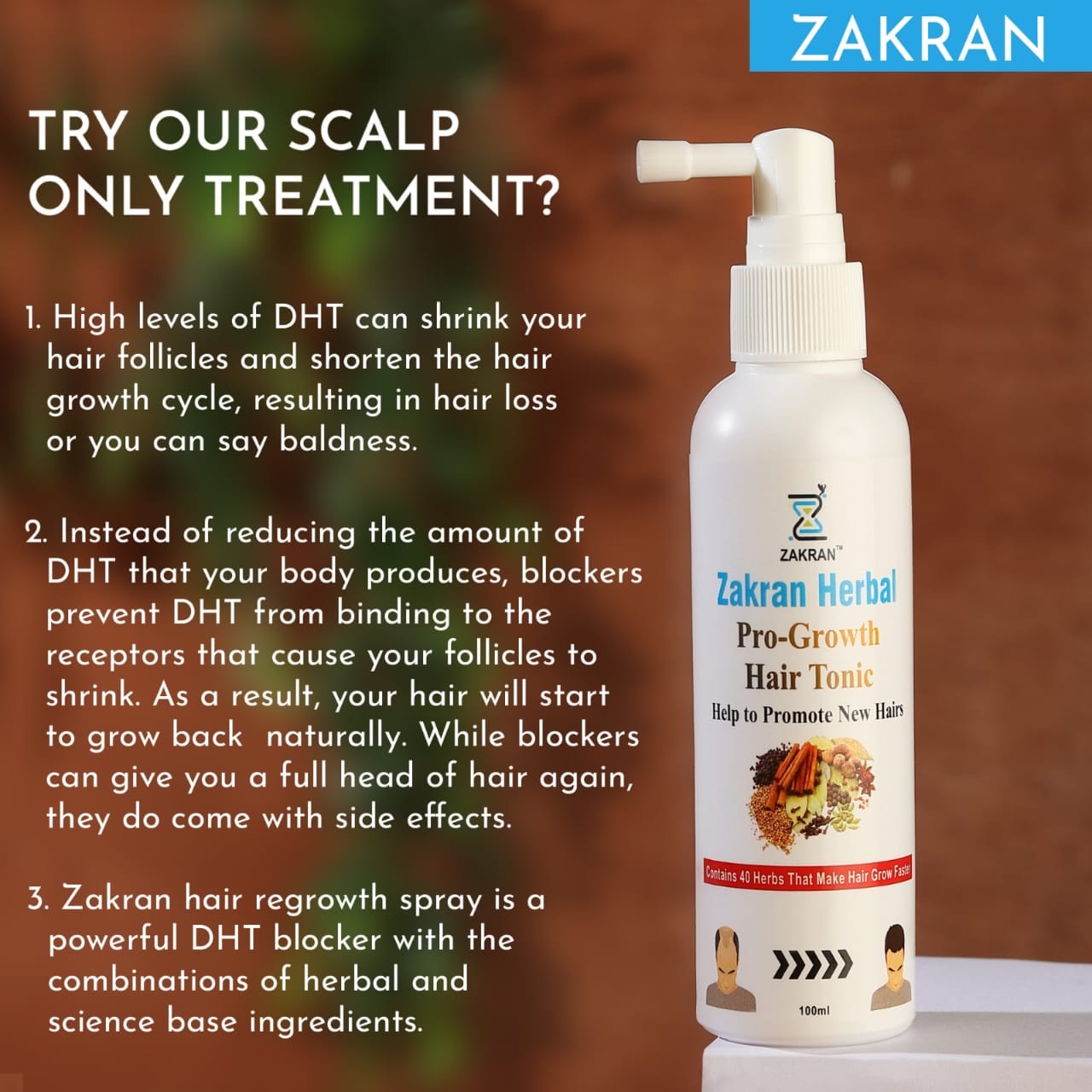 ZAKRAN Hair Growth Spray.