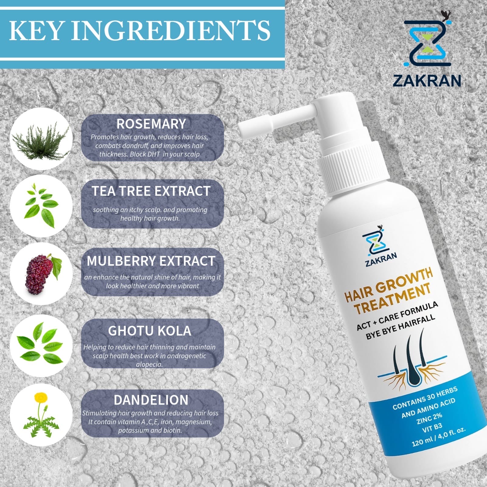 Zakran Hair Growth Serum